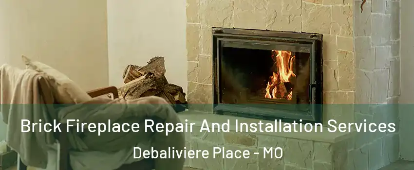 Brick Fireplace Repair And Installation Services Debaliviere Place - MO